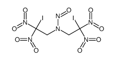 N,N-bis(2-iodo-2,2-dinitroethyl)nitrous amide结构式