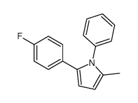 2-(4-fluorophenyl)-5-methyl-1-phenylpyrrole结构式