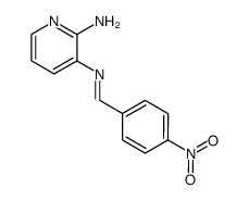 N3-(4-nitrobenzylidene)pyridine-2,3-diamine Structure