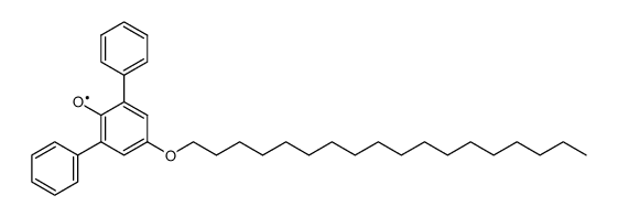 2,6-diphenyl-4-stearoxyphenoxyl radical Structure