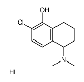 (6-chloro-5-hydroxy-1,2,3,4-tetrahydronaphthalen-1-yl)-dimethylazanium,iodide Structure