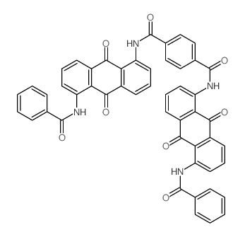 1,4-Benzenedicarboxamide,N1,N4-bis[5-(benzoylamino)-9,10-dihydro-9,10-dioxo-1-anthracenyl]-结构式