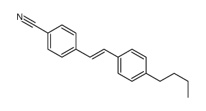 4-[2-(4-butylphenyl)ethenyl]benzonitrile Structure
