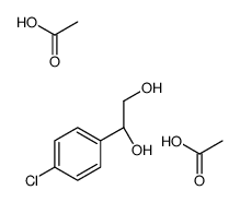 acetic acid,(1S)-1-(4-chlorophenyl)ethane-1,2-diol结构式