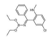 4-chloro-2-[phenyl-(N-diethoxyborylimino)methyl]-N-methylaniline Structure