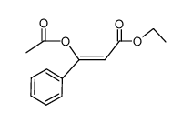 (Z)-ethyl 3-acetoxy-3-phenylacrylate结构式