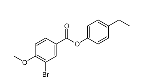 4-Isopropylphenyl 3-bromo-4-methoxybenzoate Structure