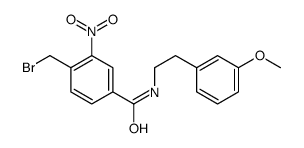 4-(bromomethyl)-N-[2-(3-methoxyphenyl)ethyl]-3-nitrobenzamide Structure