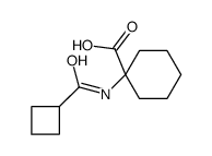 1-(cyclobutanecarbonylamino)cyclohexane-1-carboxylic acid结构式