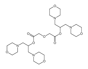 1,3-dimorpholin-4-ylpropan-2-yl 2-[2-(1,3-dimorpholin-4-ylpropan-2-yloxy)-2-oxoethoxy]acetate结构式