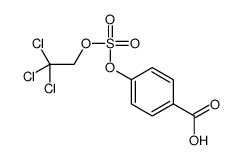 4-(2,2,2-trichloroethoxysulfonyloxy)benzoic acid结构式