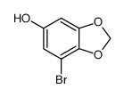 5-bromo-3,4-(methylenedioxy)phenol Structure