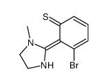 5-bromo-6-(1-methylimidazolidin-2-ylidene)cyclohexa-2,4-diene-1-thione Structure