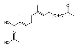 acetic acid,2,6-dimethylocta-2,6-diene-1,8-diol Structure