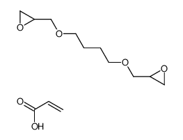 2-[4-(oxiran-2-ylmethoxy)butoxymethyl]oxirane,prop-2-enoic acid Structure