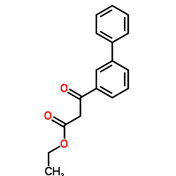 ethyl 3-(3-biphenyl)-3-oxopropanoate Structure