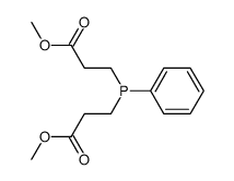 bis(2-(carbomethoxy)ethyl)phenylphosphine Structure