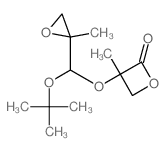 3-methyl-3-[(2-methyloxiran-2-yl)-tert-butoxy-methoxy]oxetan-2-one structure