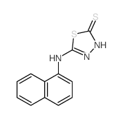 5-(naphthalen-1-ylamino)-3H-1,3,4-thiadiazole-2-thione结构式
