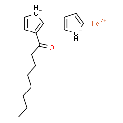 (1-Oxooctyl)ferrocene结构式