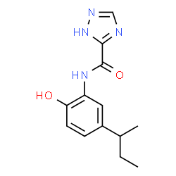 1H-1,2,4-Triazole-3-carboxamide,N-[2-hydroxy-5-(1-methylpropyl)phenyl]-结构式