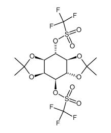 D-3,6-di-O-trifluoromethanesulfonyl-1,2:4,5-di-O-isopropylidene-myo-inositol Structure