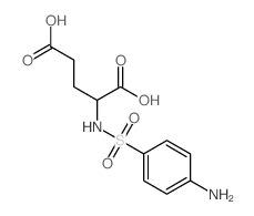 2-[(4-aminophenyl)sulfonylamino]pentanedioic acid Structure