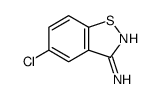 1,2-Benzisothiazol-3-amine, 5-chloro- Structure