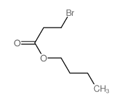 Propanoic acid,3-bromo-, butyl ester Structure