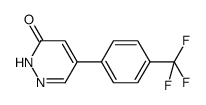 5-(4-(trifluoromethyl)phenyl)pyridazin-3(2H)-one结构式