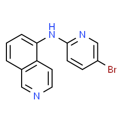 N-(5-bromopyridin-2-yl)isoquinolin-5-amine结构式