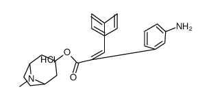 (8-methyl-8-azoniabicyclo[3.2.1]octan-3-yl) (E)-2-(3-aminophenyl)-3-phenylprop-2-enoate,chloride结构式