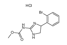 [4-(2-Bromo-phenyl)-4,5-dihydro-1H-imidazol-2-yl]-carbamic acid methyl ester; hydrochloride Structure