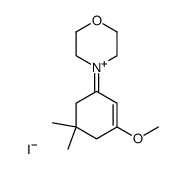 N-(5,5-Dimethyl-3-methoxy-cyclohex-2-en-1-yliden)-morpholinium结构式