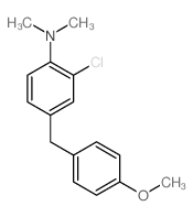 2-chloro-4-[(4-methoxyphenyl)methyl]-N,N-dimethyl-aniline结构式