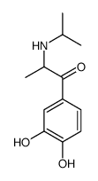 1-Propanone, 1-(3,4-dihydroxyphenyl)-2-[(1-methylethyl)amino]- (9CI)结构式