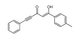 1-hydroxy-5-phenyl-1-(p-tolyl)pent-1-en-4-yn-3-one结构式