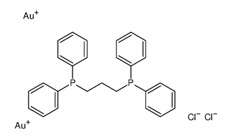 Bis(chlorogold(I)) 1,3-bis(diphenylphosphino)propane Structure