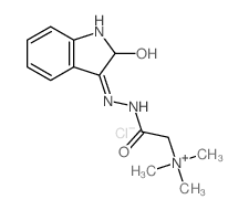 [(2-hydroxy-2H-indol-3-yl)amino]carbamoylmethyl-trimethyl-azanium Structure