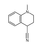 1-methyl-1,2,3,4-tetrahydro-quinoline-4-carbonitrile结构式