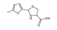 2-(5-methylfuran-2-yl)-1,3-thiazolidine-4-carboxylic acid structure