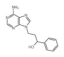 3-(6-aminopurin-9-yl)-1-phenyl-propan-1-ol Structure