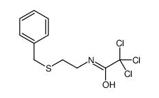 Acetamide, N-(2-(benzylthio)ethyl)-2,2,2-trichloro- Structure