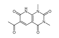 6-acetyl-1,3-dimethylpyrido[2,3-d]pyrimidine-2,4,7(1H,3H,8H)-trione结构式