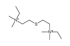ethyl-[2-[2-[ethyl(dimethyl)azaniumyl]ethylsulfanyl]ethyl]-dimethylazanium结构式