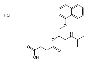 4-[1-naphthalen-1-yloxy-3-(propan-2-ylamino)propan-2-yl]oxy-4-oxobutanoic acid,hydrochloride结构式