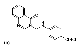 3-[(4-chloroanilino)methyl]quinazolin-4-one,dihydrochloride结构式