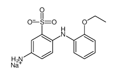sodium,5-amino-2-(2-ethoxyanilino)benzenesulfonate Structure