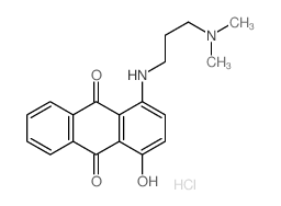 Anthraquinone, 1-((3-(Dimethylamino)propyl)amino)-4-hydroxy-, monohydrochloride picture