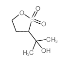2-(2,2-dioxooxathiolan-3-yl)propan-2-ol结构式
